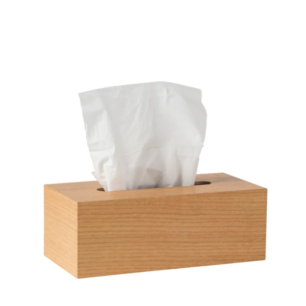 Sustainable Wooden Tissue Box – 100% Natural with Walnut Finish - Image 3